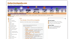 Desktop Screenshot of guitarchordspedia.com