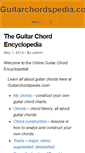 Mobile Screenshot of guitarchordspedia.com